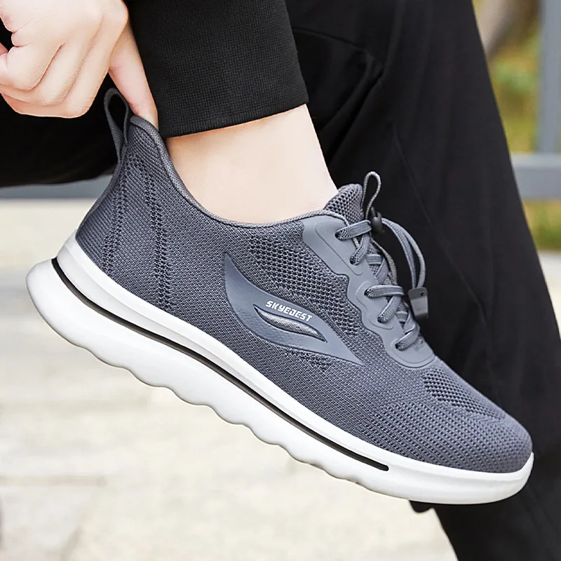 

Men Sneakers Casual Breathable Black Running Man Shoes Spring Fashion Comfortable Sports Shoe Tenis Masculinos Zapatillas Hombre