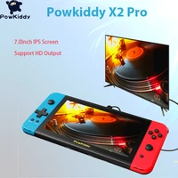 powkiddy x2 pro hot sales 7 ips screen handheld game console built in 11 simulator ps1 2500 games retro arcade game consoles
