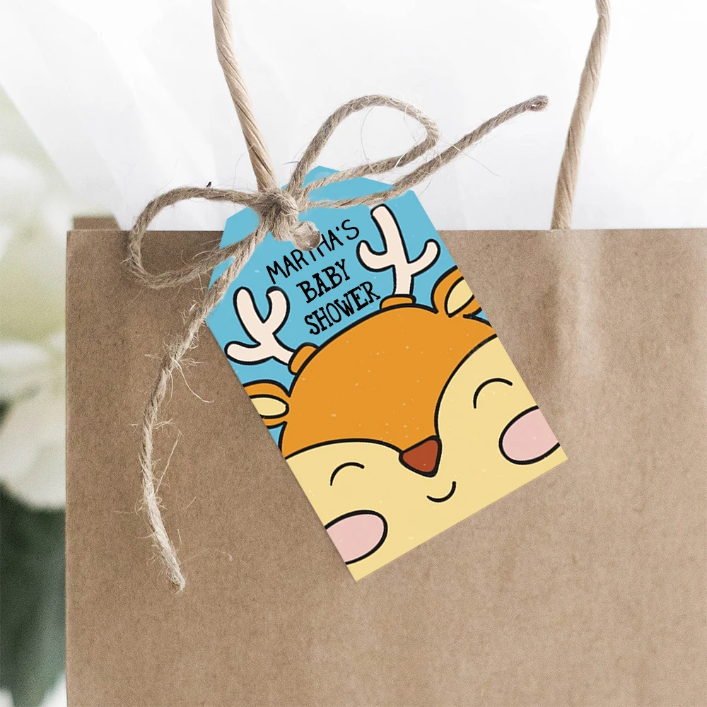 

Яркие персонализированные бирки для детского дня рождения