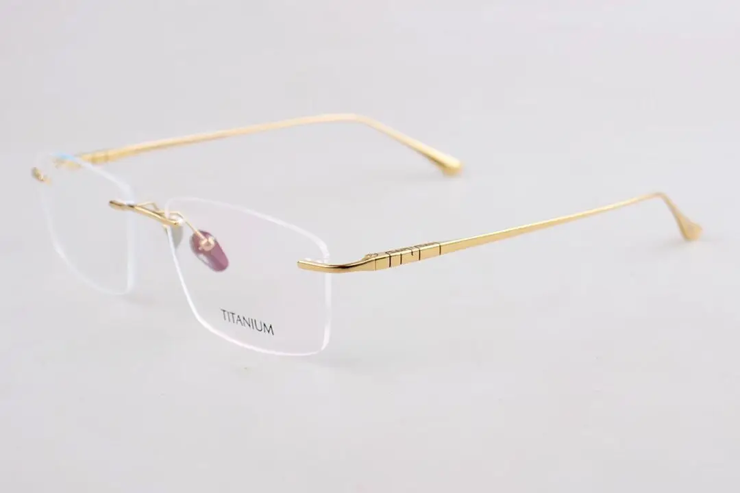 Luxury Brand Men's Frameless Prescription Glasses Frame 85032 Women's Fashion Frameless Computer Glasses