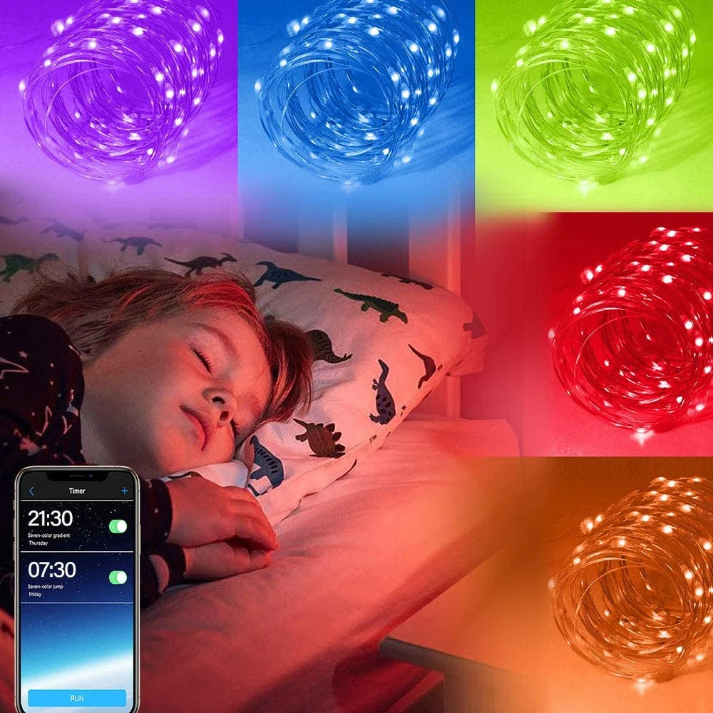 Светодиодная гирлянда с Bluetooth 5/10/20 м | Дом и сад