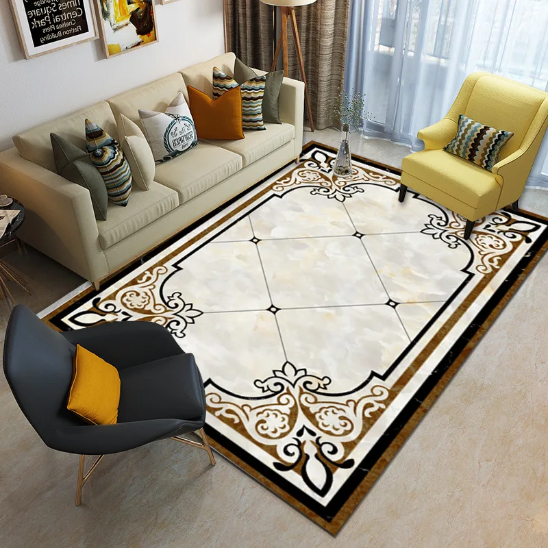 

Simple Living Room Floor Mat Texture Carpet Bedroom Bedside Decoration Full Home Carpet Non-slip Home Entrance Door Mat Foot Mat