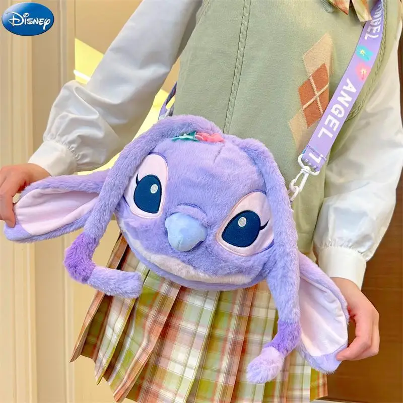 

Плюшевые игрушки Disney Лило и Ститч, милая плюшевая сумка-мессенджер, женская сумка, аниме мягкая детская мультяшная плюшевая сумка, рождественский подарок
