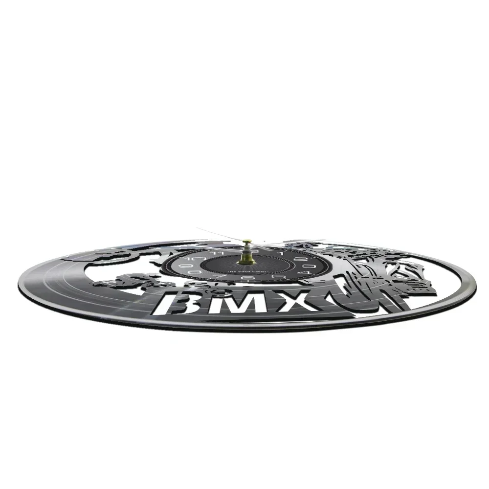 Настенные часы для горного велосипеда виниловые спортивные светящиеся