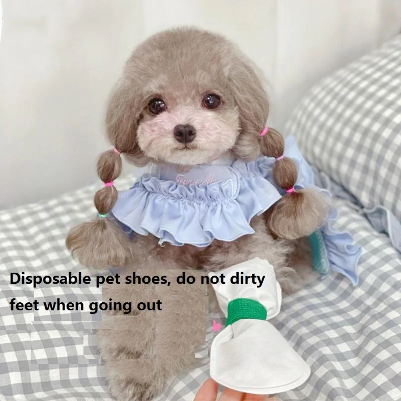 

Dog disposable foot cover winter rain shoes waterproof anti dirt anti scratch breathable pet products for going out