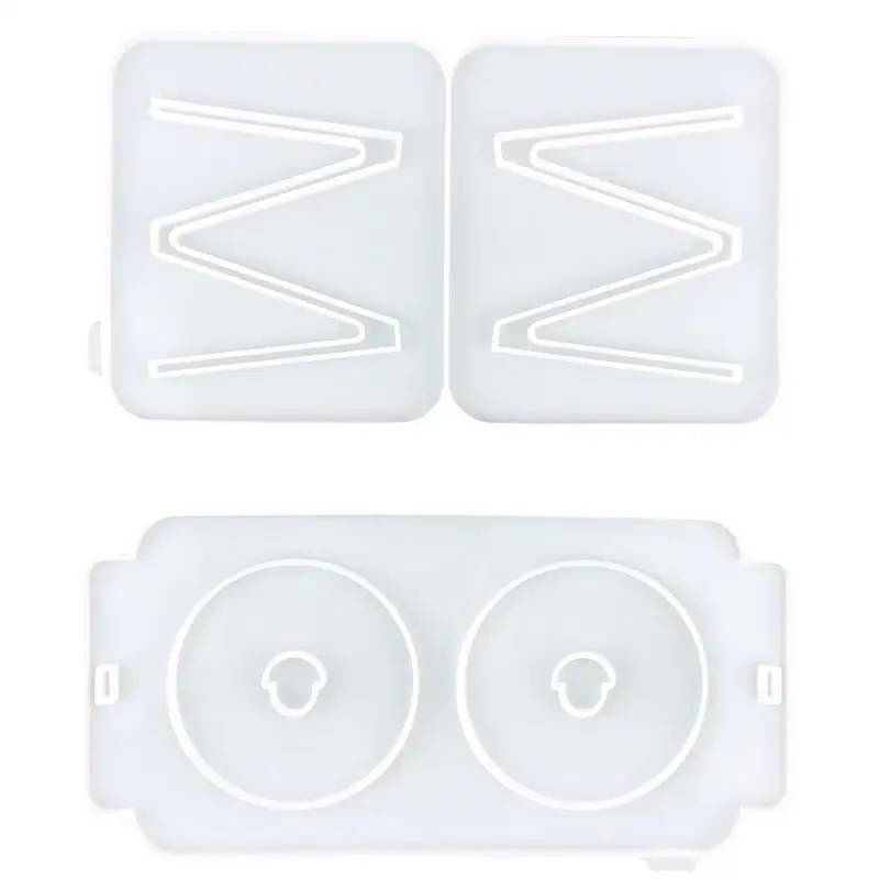 

Pet Bowl Stand Mold Handmade Craft Mold For Cat Food Water Bowl Pet Silicone Feeding Stand Mold Set Practical And Smooth For