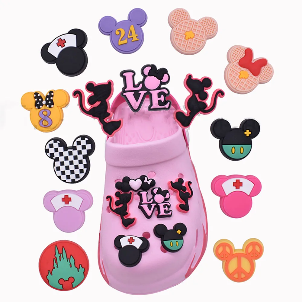 

Cute Cartoon Micky Mouse Shoe Charms for Croc Charms for Crocs Decorations shoe Decor Shoes Decor Accessories Shoe Charms