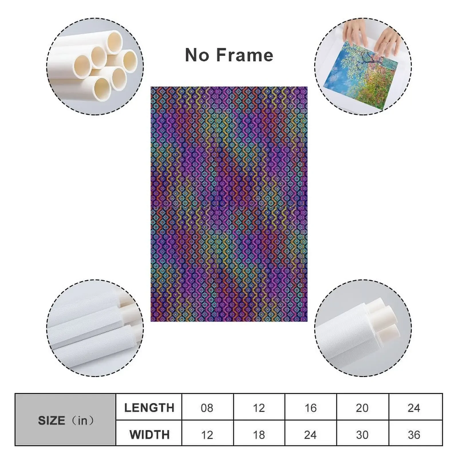 Shipibo Design Печать на холсте Современная картина