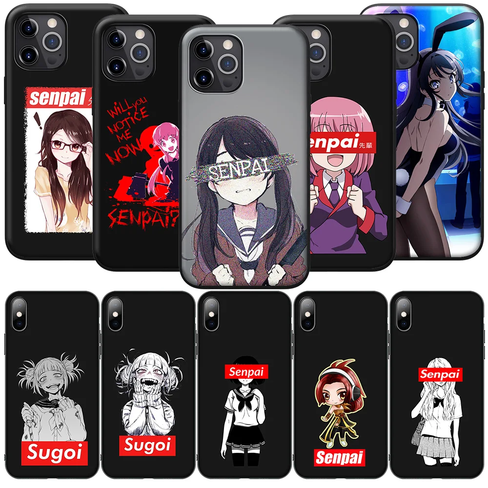 SO149 senpai Anime Girl Fashion Cover Phone Case for Xiaomi Mi 9T 10T 11T 11i 11 12 A2 A3 POCO X3 M3 M2 F3 Pro NFC