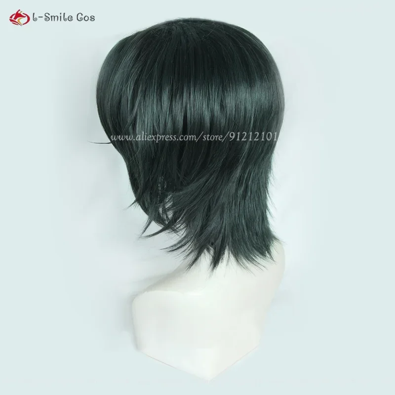 Парик для косплея из аниме feitan potoo короткие черные зеленые парики термостойкие