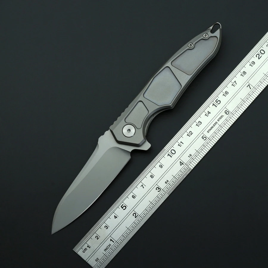 

Складной нож BEKETEN Hunter S35VN, карманный резец со стальным лезвием и титановой ручкой для кемпинга, охоты, кухни, фруктов, повседневный инструмен...