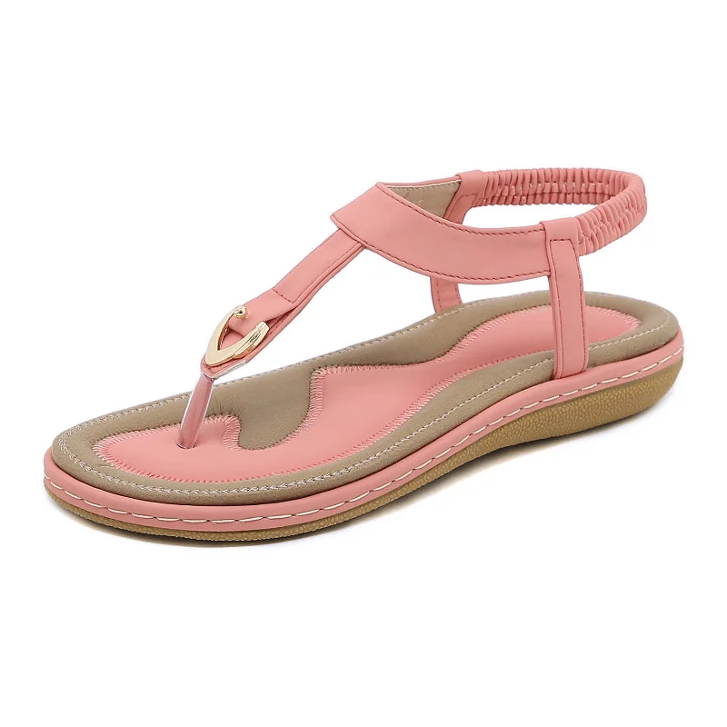 

Summer Women Sandals Bohemia Casual Ethnic Shoes Flip Flops Soft Flats Woman Comfortable Plus Size Wedge Sandalias Zapatos Mujer