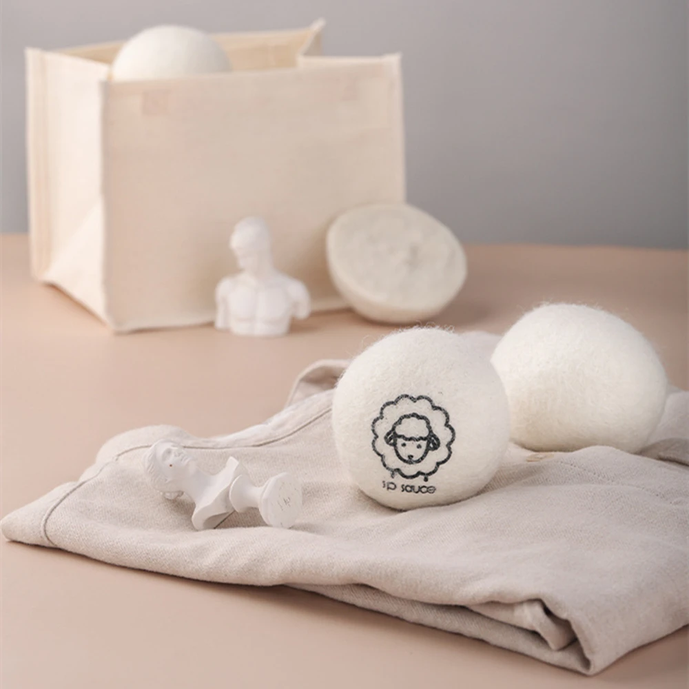 

Japan 3Pcs Anti-intertwine Wool Dryer Balls Reusable 7cm Laundry Ball Washing Fleece Dry Softener Washing Machine Accessories