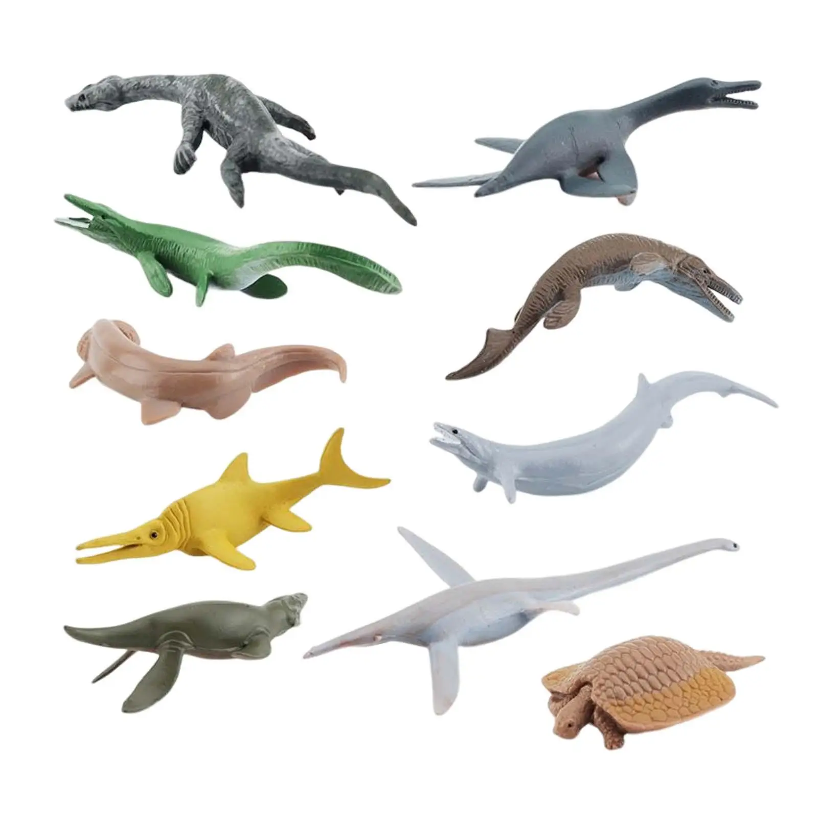

Marine Animal Model Ancient Statues Playset Teaching Prop Ornaments Lifelike Education Decor Toy Set for Kindergarten Toddlers