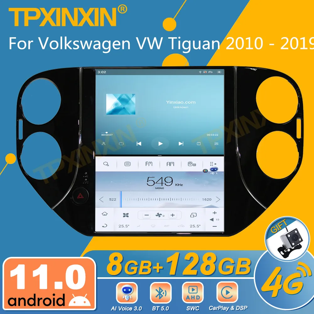 

Автомагнитола для Volkswagen VW Tiguan 2010-2019, Android, экран Tesla, 2Din стереоприемник, Авторадио, мультимедийный плеер, GPS-навигатор