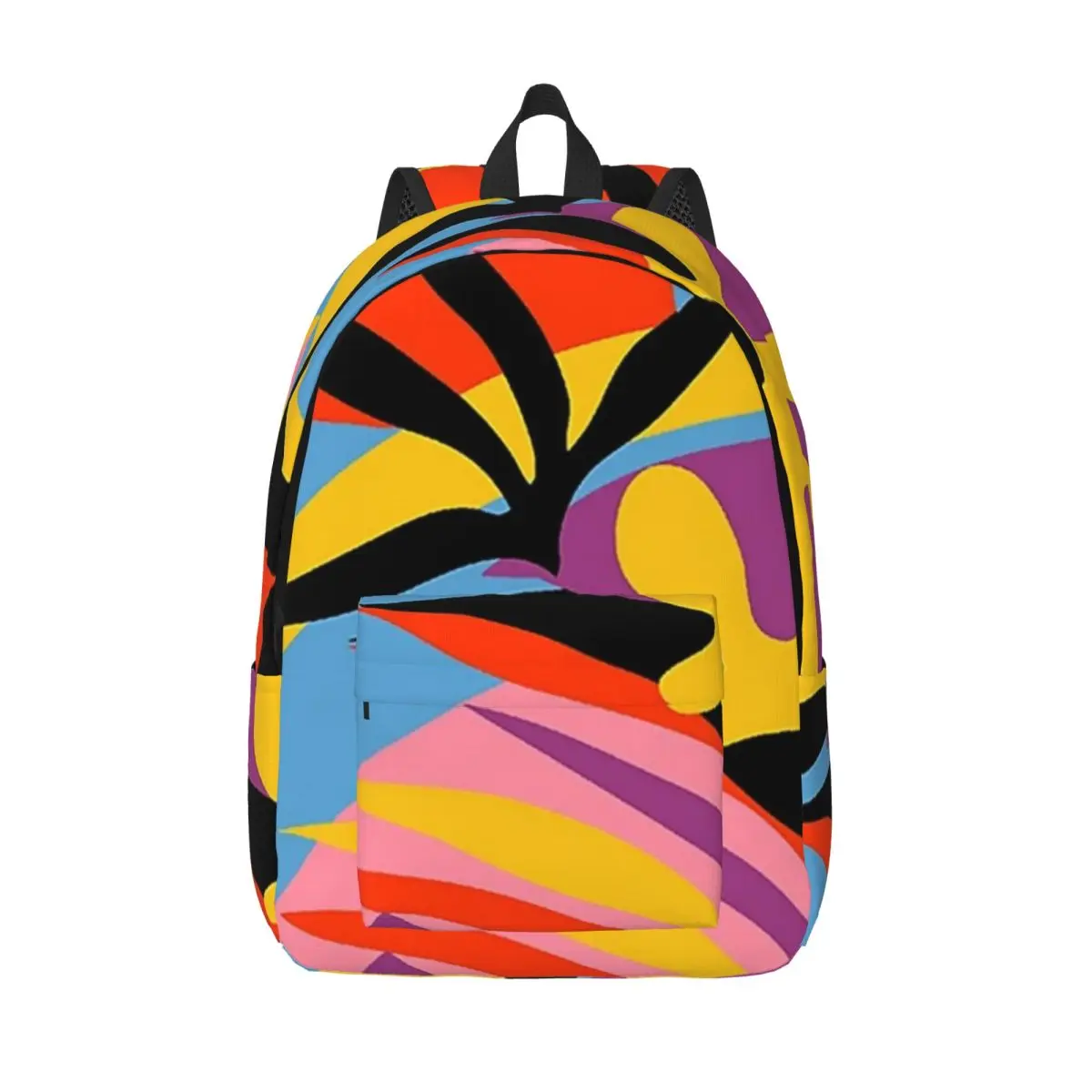 

Floral Painting-Les Fleurs Vibrant Woman Backpacks Boys Girls Bookbag Casual Shoulder Bag Portability Travel Rucksack School Bag
