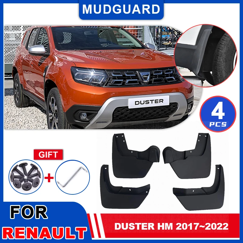 Брызговики для Renault Duster HM 2017 ~ 2022 2018 2019 2020 |