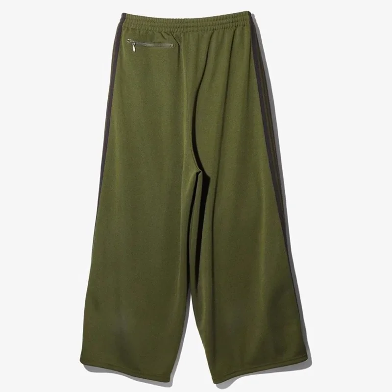25ss оливково-зеленые широкие брюки Nee Dles для мужчин и женщин высшего качества с
