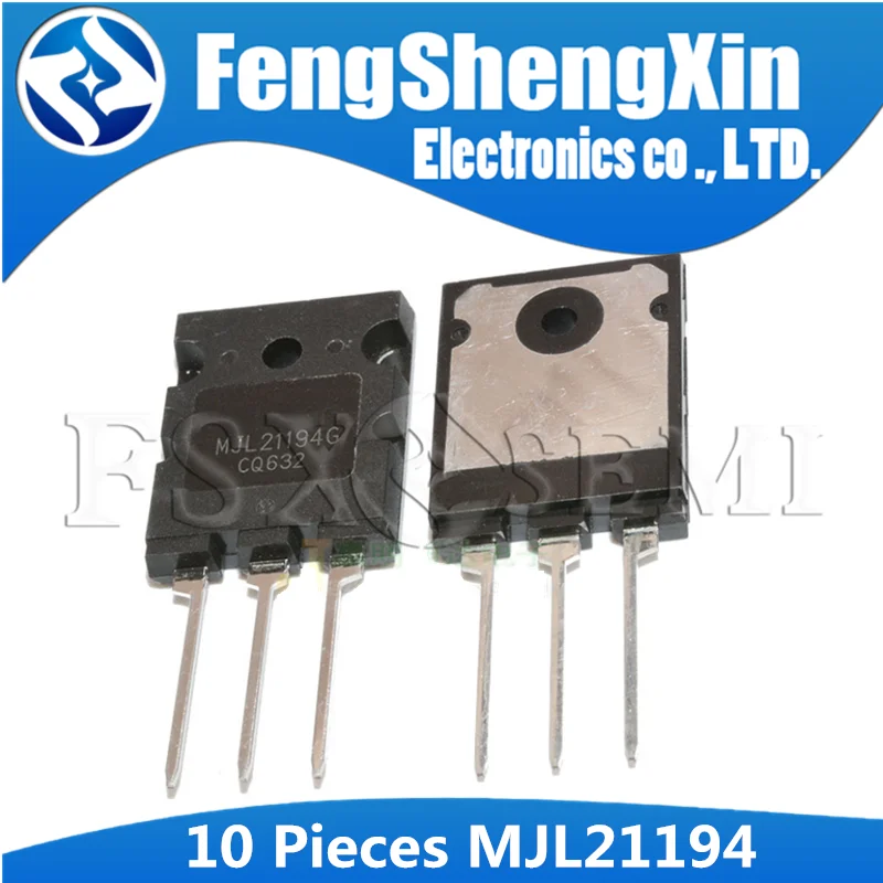 

10pcs/lot MJL21194 MJL21194G TO-3P Silicon NPN Power Transistor