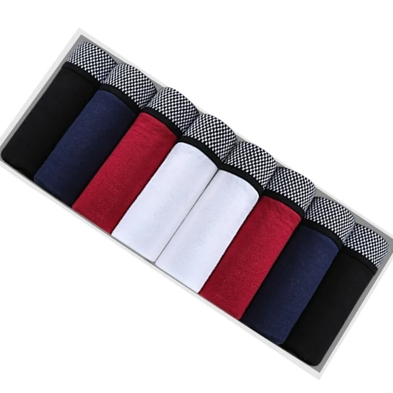 8psc/Lot Boxer Shorts Men's Panties Homme Underpants Boxershorts Solid Soft Breathable Underwear for Man Boxers Sexy Set Shorts