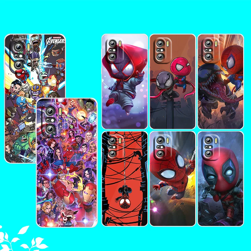 

Marvel Avengers Superheroes For Xiaomi Redmi Note 10S 10 K50 K40 Gaming Pro 10 9AT 9A 9C 9T 8 7A 6A 5 4X Transparent Phone Case