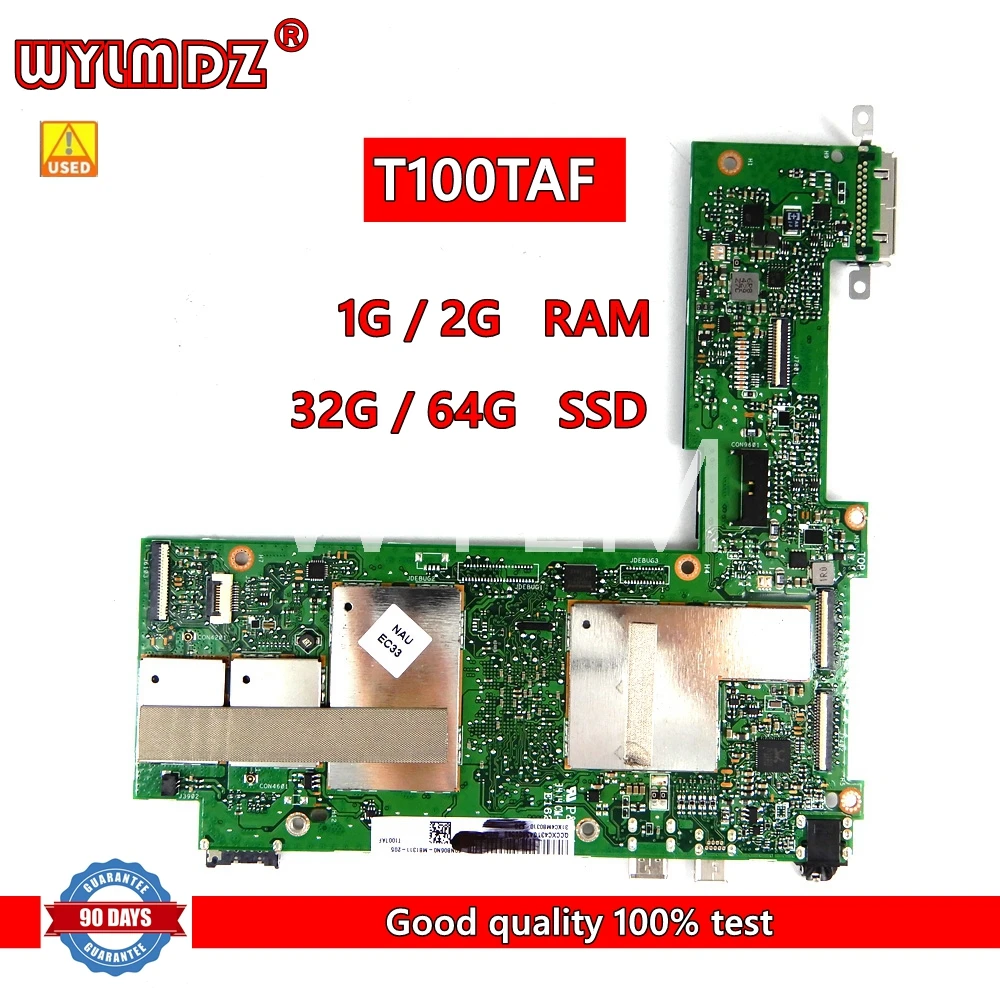 Б/у материнская плата T100TAF Z3735F ЦП 32 Гб SSD 1 ГБ ОЗУ для Asus T100TAF планшет материнская плата Тест 100% ОК