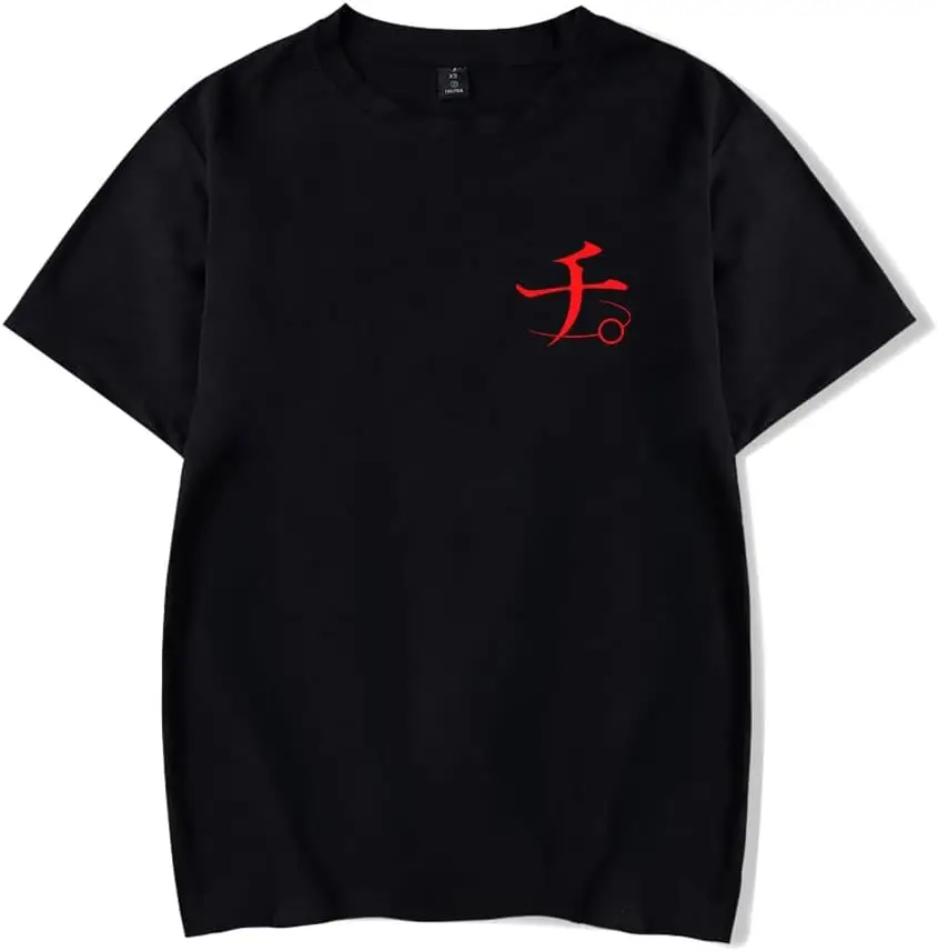 Аниме Chi Chikyuu no Undou ni Tsuite Футболка Merch Повседневная футболка с короткими рукавами