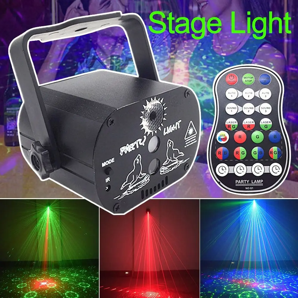 

KTV Club DJ USB Charging Home 60 Pattern Disco Lights Stage Light LED Projector Lamps Colorful Flash Lamp