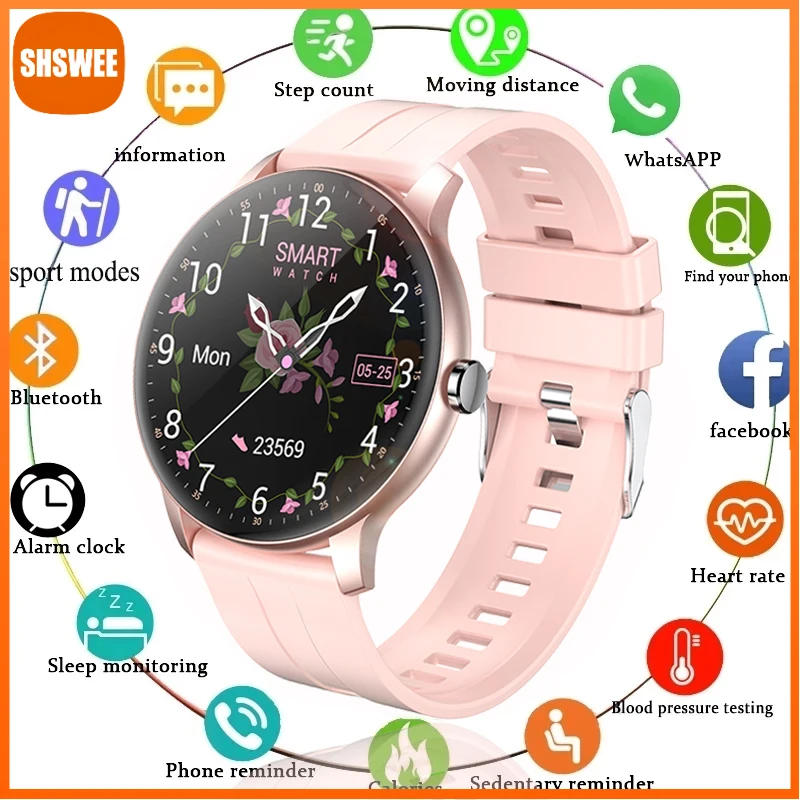 

For Xiaomi Huawei Women Smart Watch Real-time Weather Forecast Activity Heart Rate Monitor Smart Watch Men For Android IOS