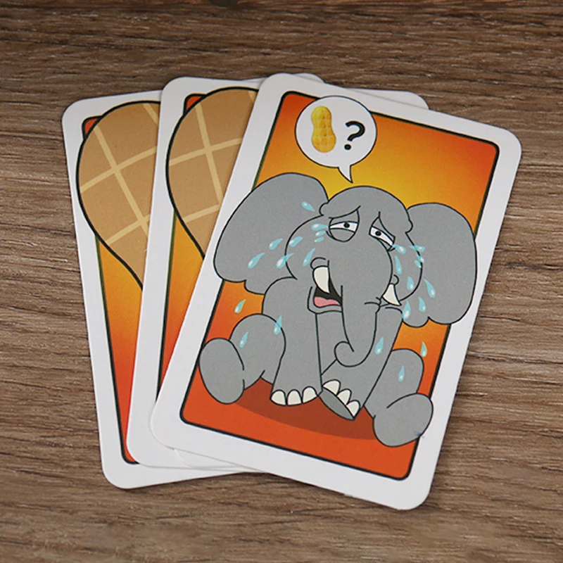 

Elephant And Peanut Cards Magic Tricks Vanishing/Disappearing Card Close Up Street Magic Props Illusion Comedy Accessories