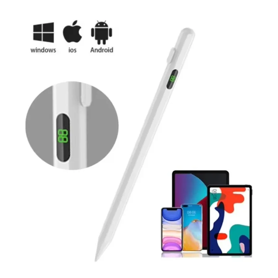 Фото Универсальный стилус со светодиодным цифровым дисплеем мощности для iPad Samsung Lenovo Xiaomi Tablet Pen S8 S7 + S7FE S6lite A7 A8 P12 Y700 №1