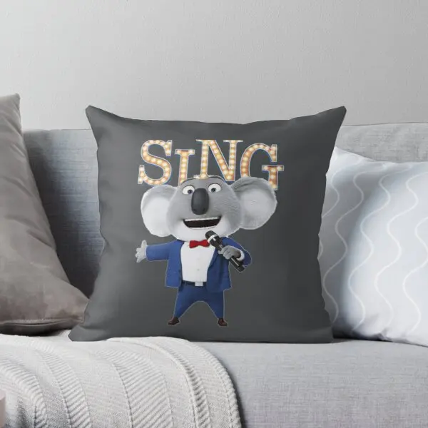 Чехол для подушки в стиле аниме Buster Moon From Sing с принтом фильма |