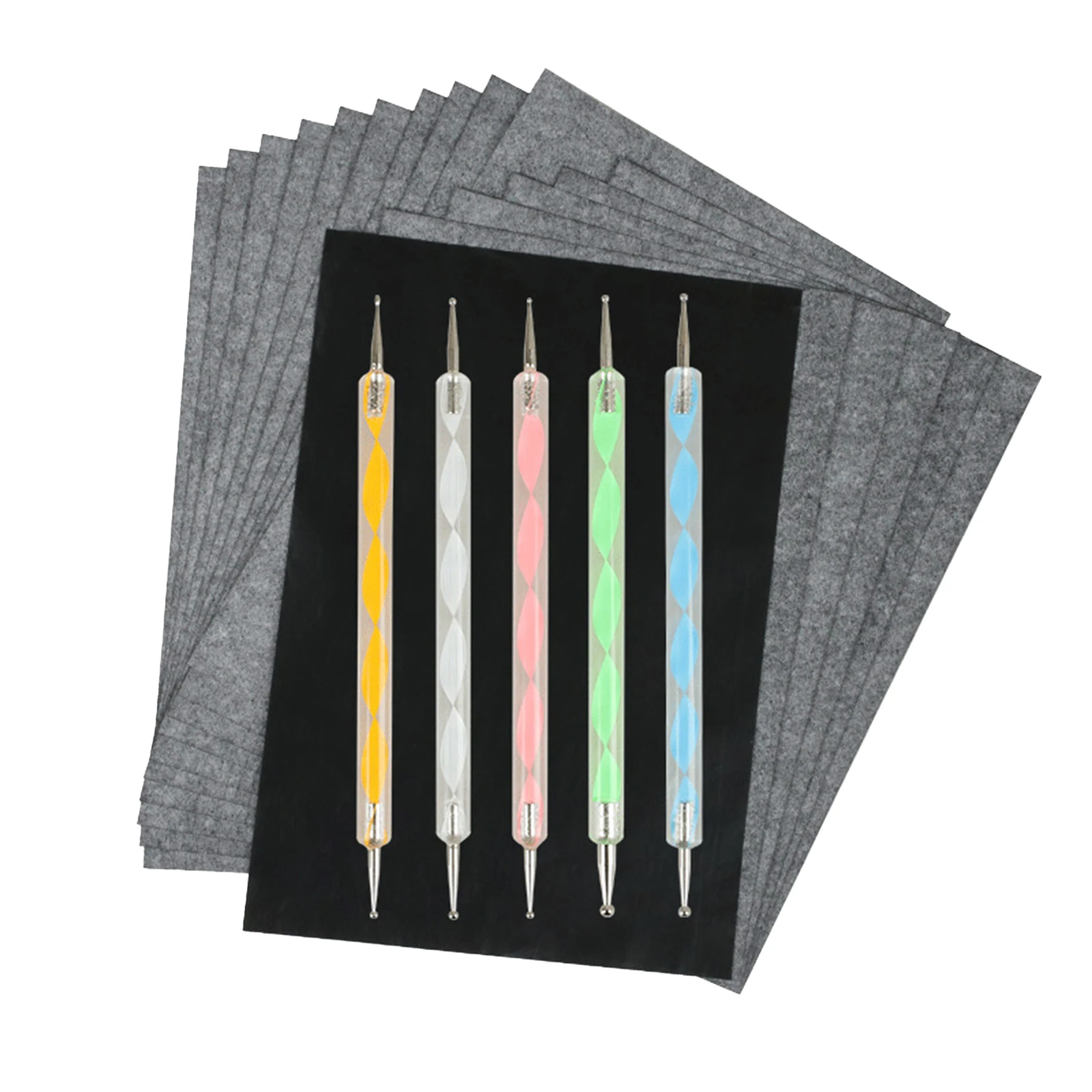 

25pcs Carbon Paper Sheets Black Transfer Paper Graphite Paper with 5PCS Embossing Stylus