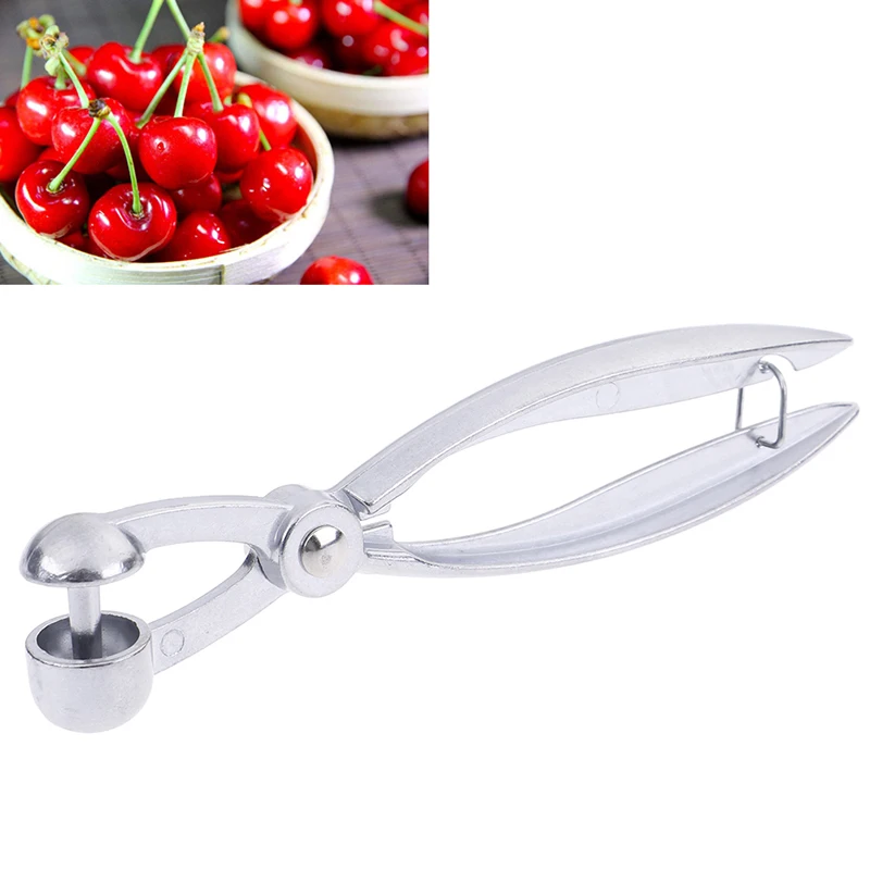 

1pcs Aluminum Handheld Cherry Pitter Fruit Olive Core Seed Corer Remover Fruits Tools Gadget Kitchen Accessoreis