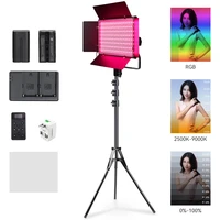 50w rgb led light panel photography lamp panel with cold and warm bi color 3200 5600k app control for studio video shooting