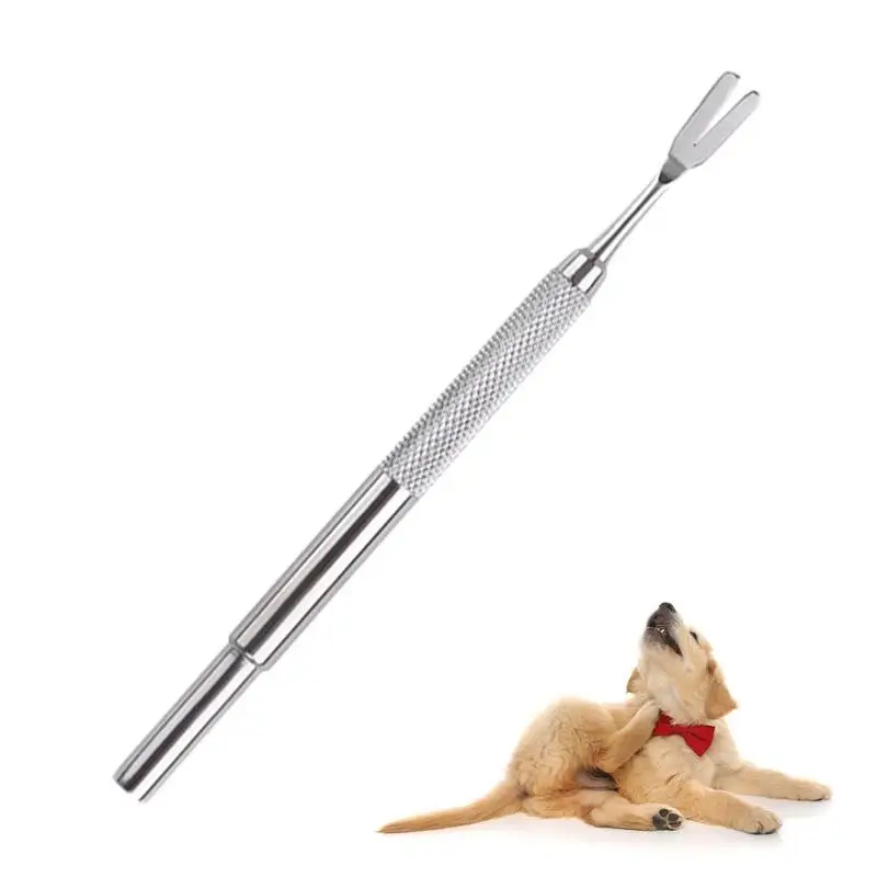 

Tick Remover For Dogs Stainless Steel Rustproof Foolproof Tick Puller Tweezers Pet Mite Flea Extractor DogTick Clamp Accessories