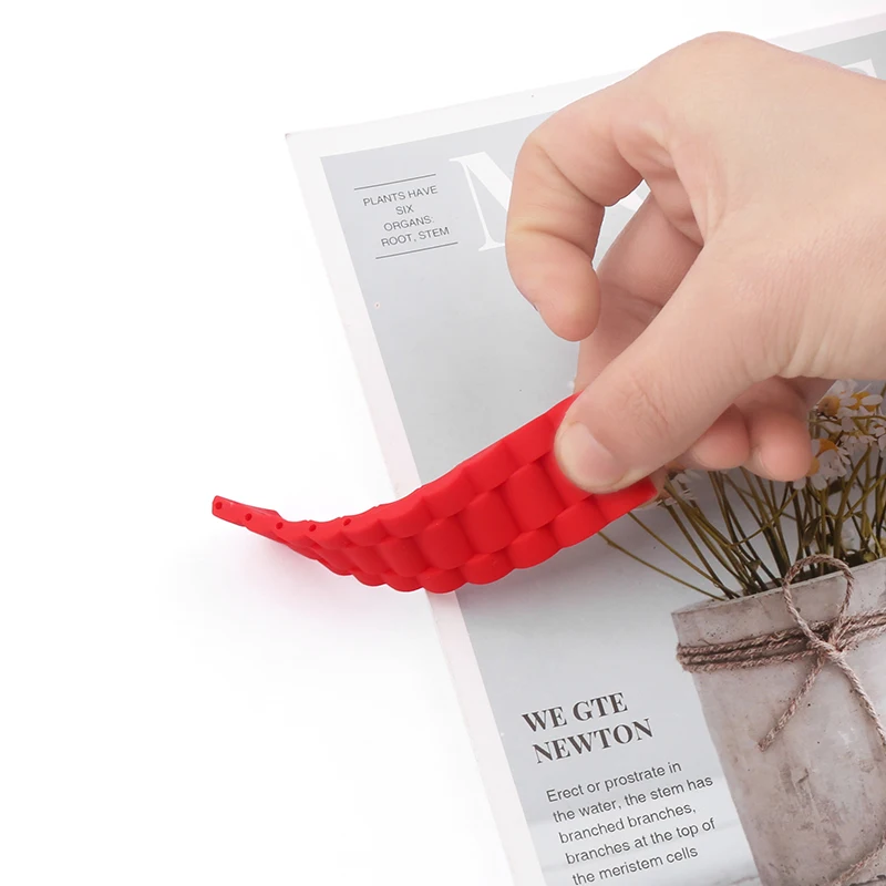 22mm24mm folding buckle men's silicone watch band accessories outdoor sports waterproof Rubber Strap wristband