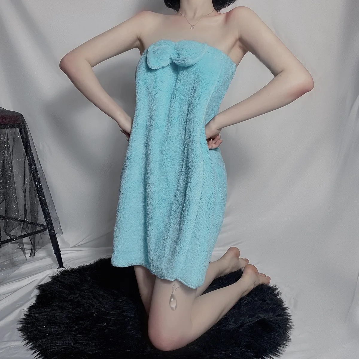 

Fashion Wrapped Chest Bow Bath Towel Variety Split Bath Towel LPAP