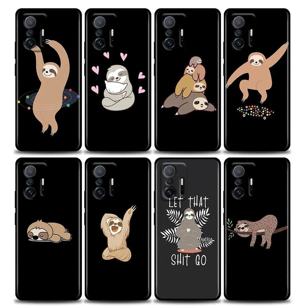 

Phone Case for Xiaomi Mi 12 12X 11 Lite 11X 11T X3 X4 NFC M3 F3 GT M4 Pro Lite NE 5G TPU Case Cover Sloth Tree Sloths