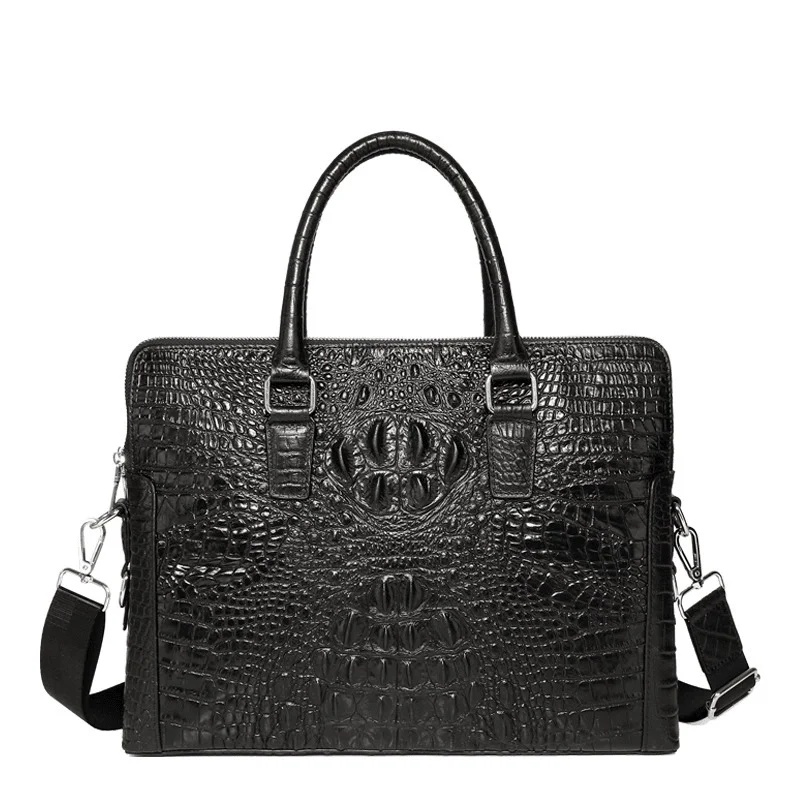 

New Design top genuine leather Embossing pattern High-quality business handbag men's briefcase high-grade Single Shoulder Bag