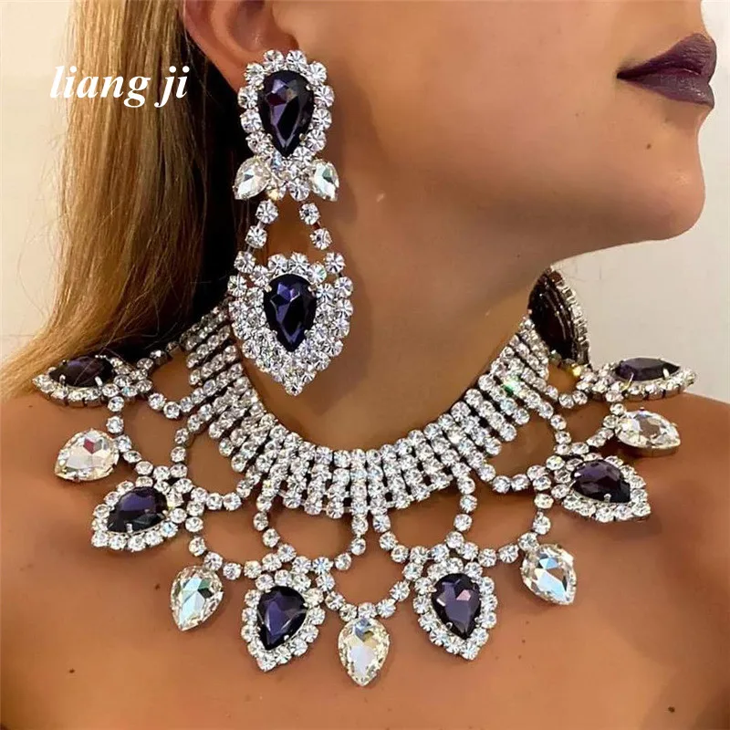 

Ожерелье-чокер с кристаллами Женские Ожерелья цепочка на шею женская ювелирные изделия комплект из ожерелья и серег ожерелье для женщин