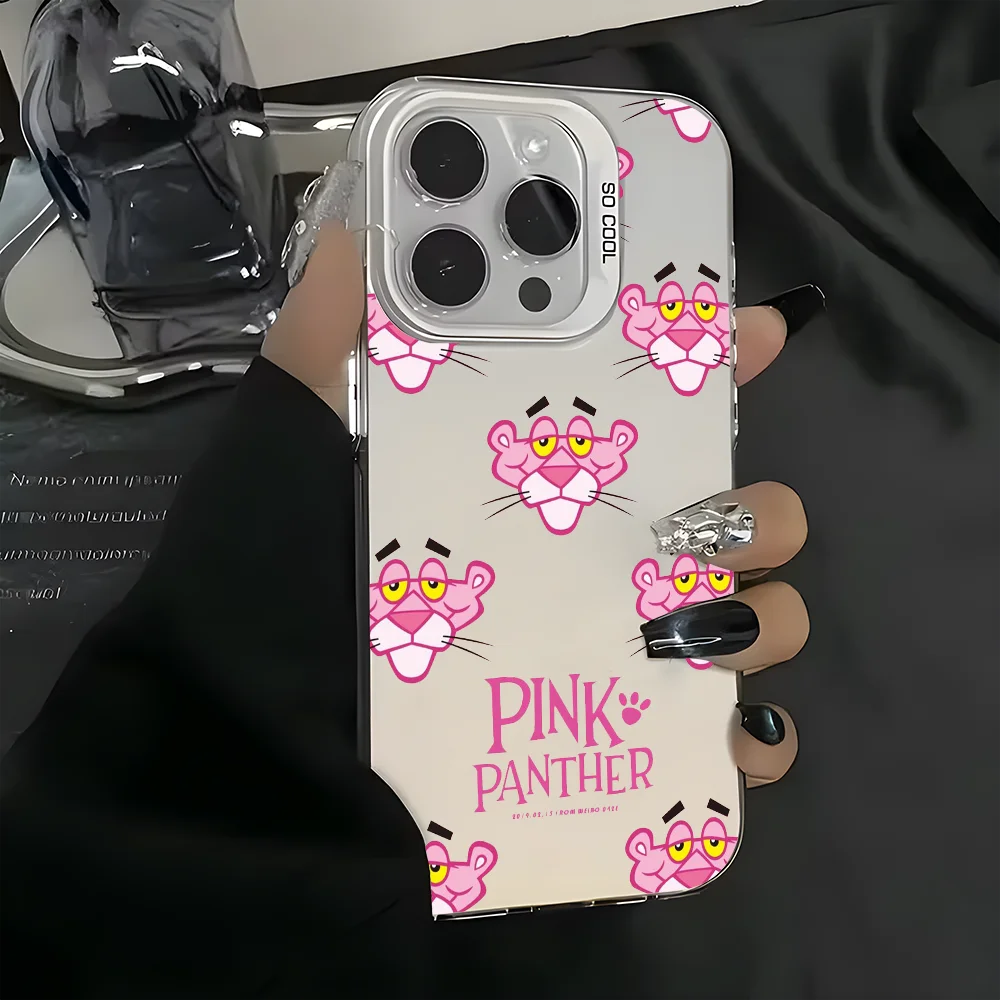 Чехол для телефона Pinks P-Panthers-S iPhone 16 15 14 13 12 11 Pro Max белый ультратонкий мягкий