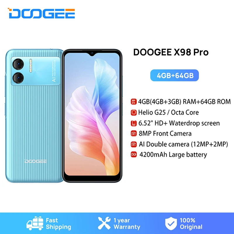 DOOGEE X98 Pro Smartphone 6.52