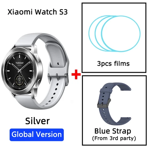 Глобальная версия Xiaomi Watch S3 1,43 ''AMOLED экран HyperOS Mi Смарт-часы 5ATM водостойкий уровень кислорода в крови GNSS GPS Аккумулятор 486 мАч