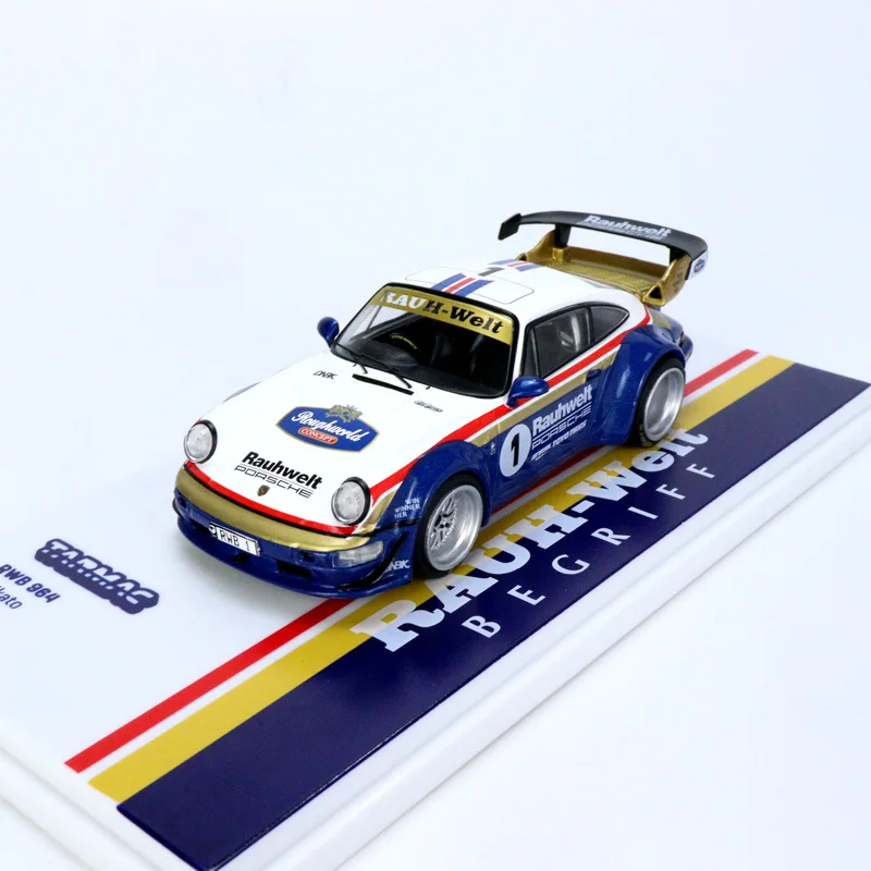 

Tarmac works TW1:43 Porsche wide body version 911 modified RWB 964 Waikato No. 1 alloy car model