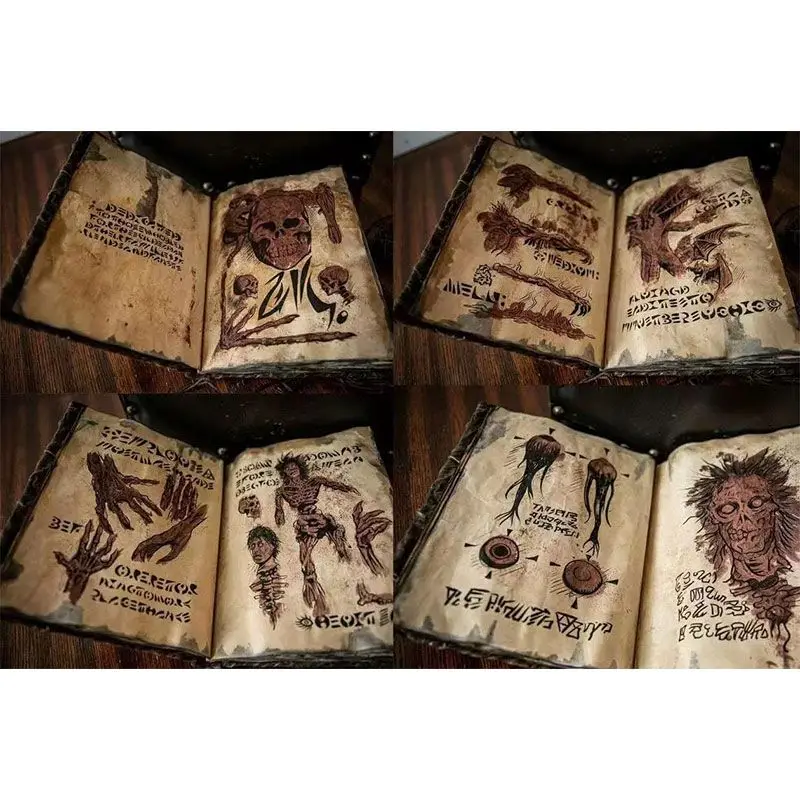 

New Necronomicon Dark Magic Book Demon Evil Dead Summon Book Altar Ceremony Prop Book Collection Living Room Desktop Decoration