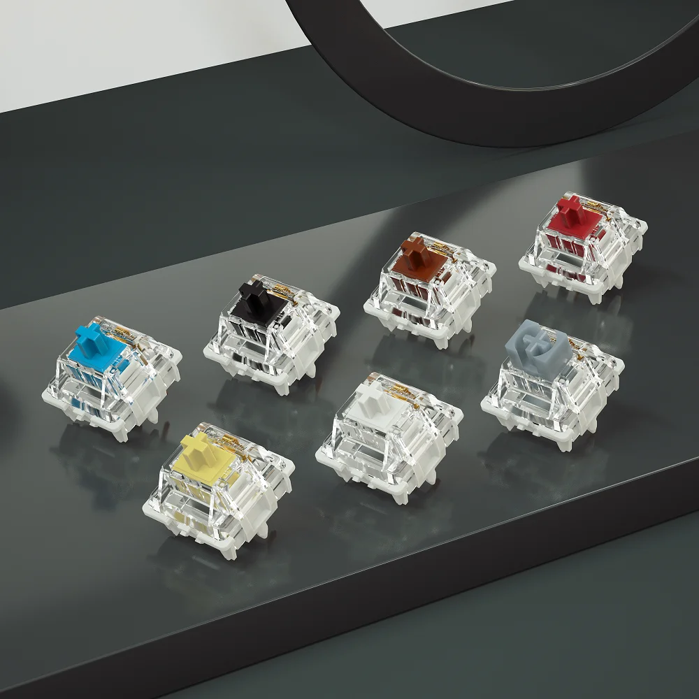 Gateron Pro V2 2.0 Switch 3pin RGB linear Tactile White Yellow Red Silver Brown Switch for mechanical keyboard Pre Lubed