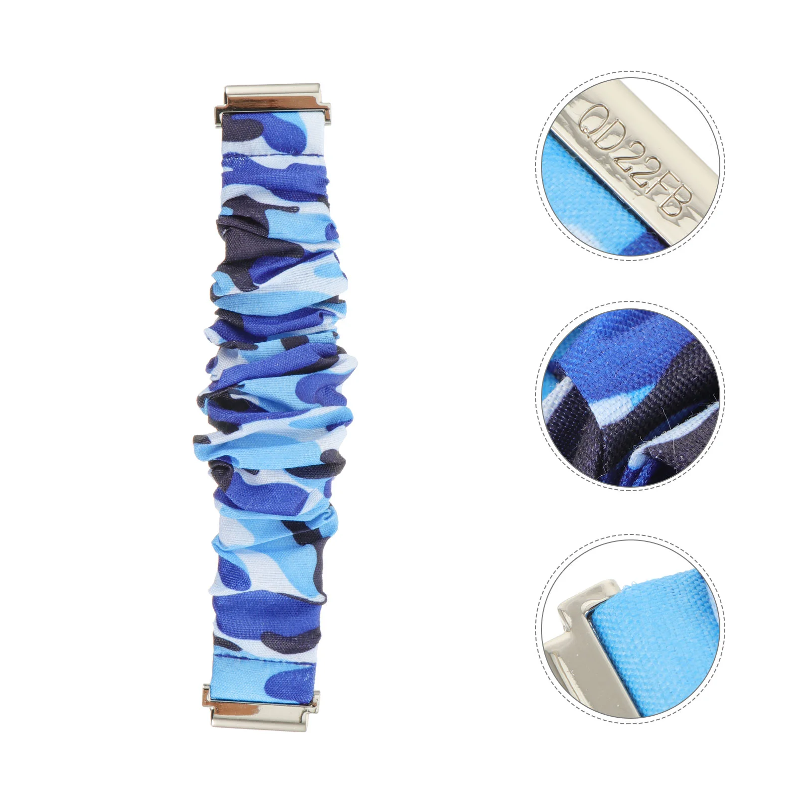 

Watch Band Watchband Strap Replacement Bands Printed Active Scrunchie Accessories 22Mm Soft Chic Silicone Wristwatch Cloth