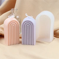 arch geometric shape aromatherapy candle silicone mold diy handmade soap resin plaster making mould home decoration 2022 new
