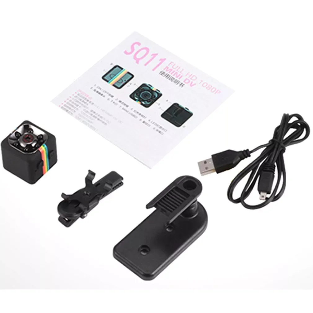 

2022New sq11 Mini Camera HD 1080P Sensor Night Vision Camcorder Motion DVR Micro Camera Sport DV Video Small Camera Cam PK A9